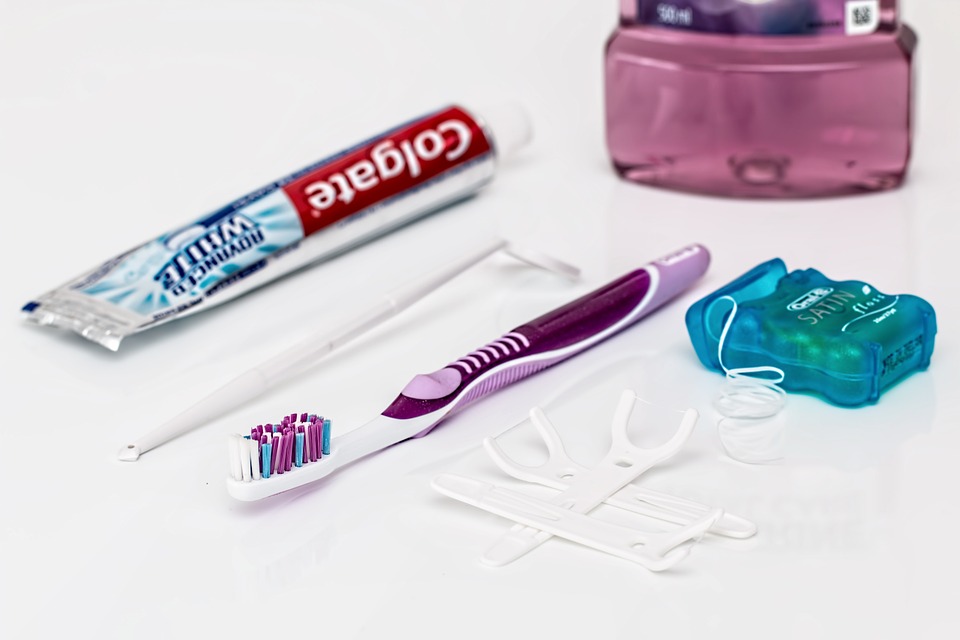 toothpaste and toothbrush